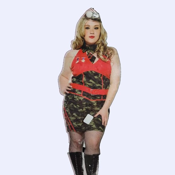 Torrid Military Pinup Costume 3X/4X - Picture 1 of 7
